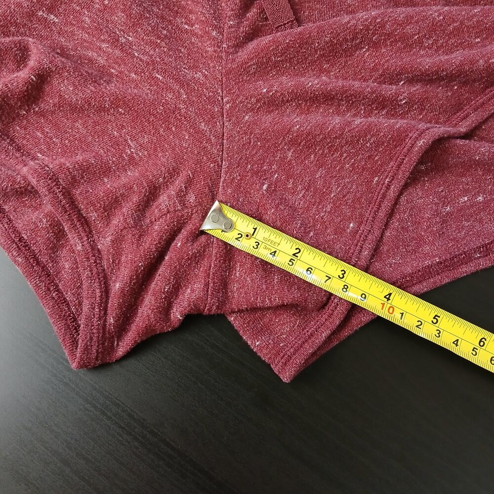 Athletic Works Jersey Knit Running Shorts XXL 20 heathered maroon pockets comfy - Picture 8 of 9